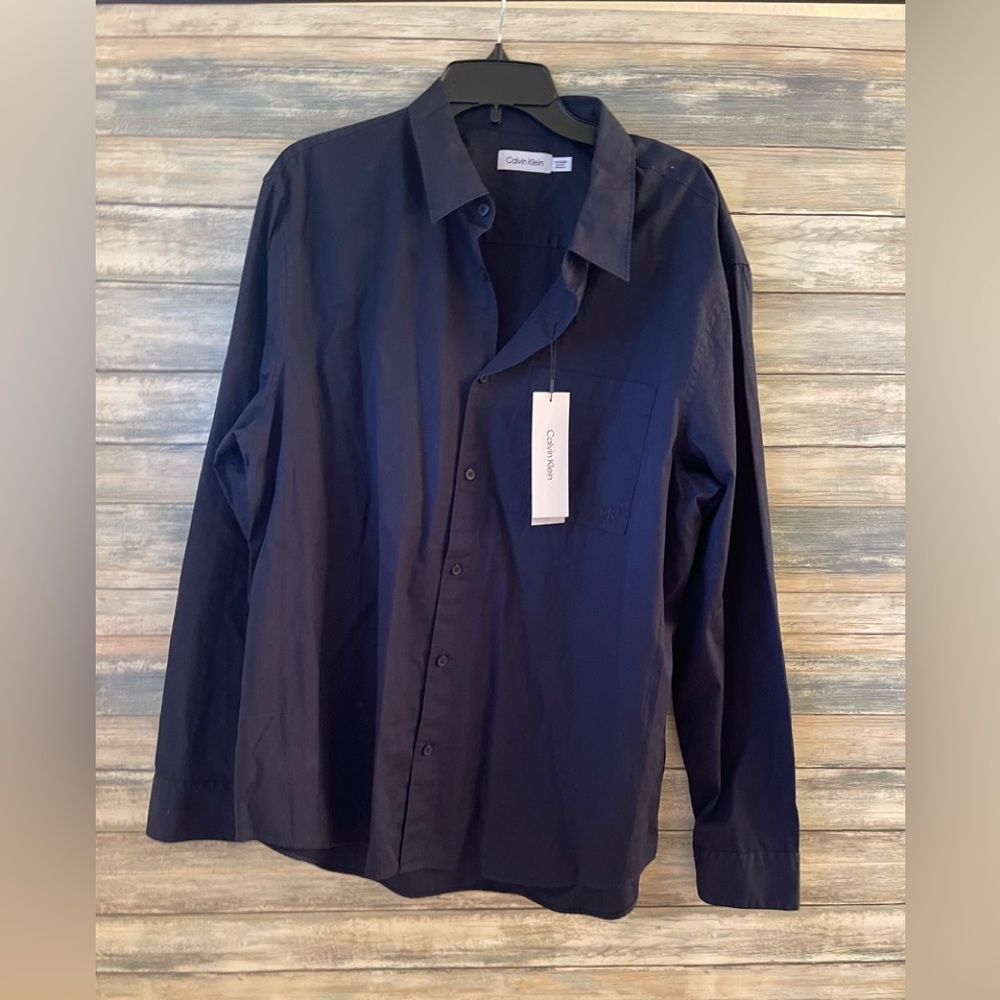 Dark Sapphire Calvin Klein shirt- Size XL NWT